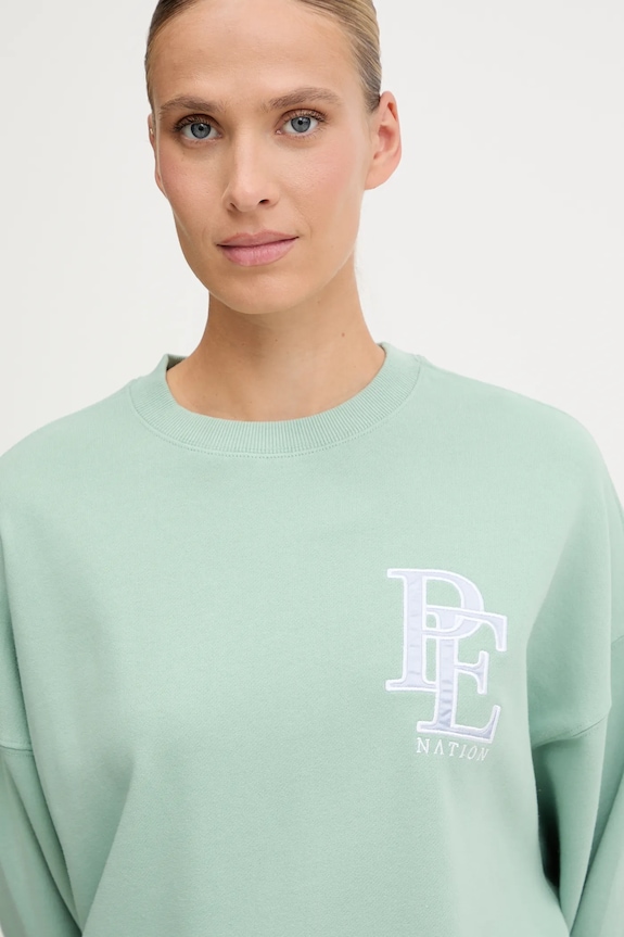 P.E Nation bluza bawełniana Summit zielony 253F178