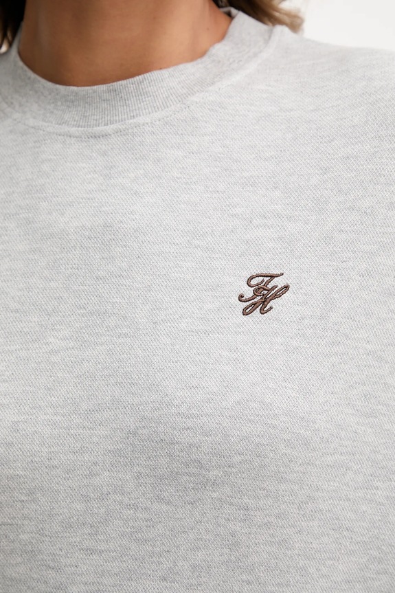 Μπλούζα Tommy Hilfiger WW0WW46152 γκρί