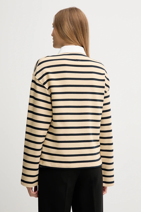Odzież Tommy Hilfiger bluza bawełniana WW0WW47457 beżowy