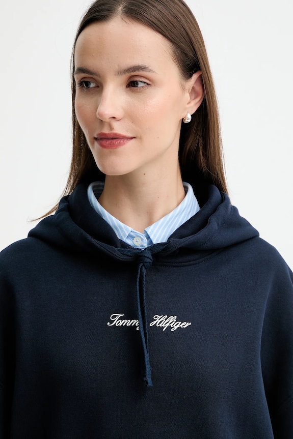 Μπλούζα Tommy Hilfiger σκούρο μπλε WW0WW47459