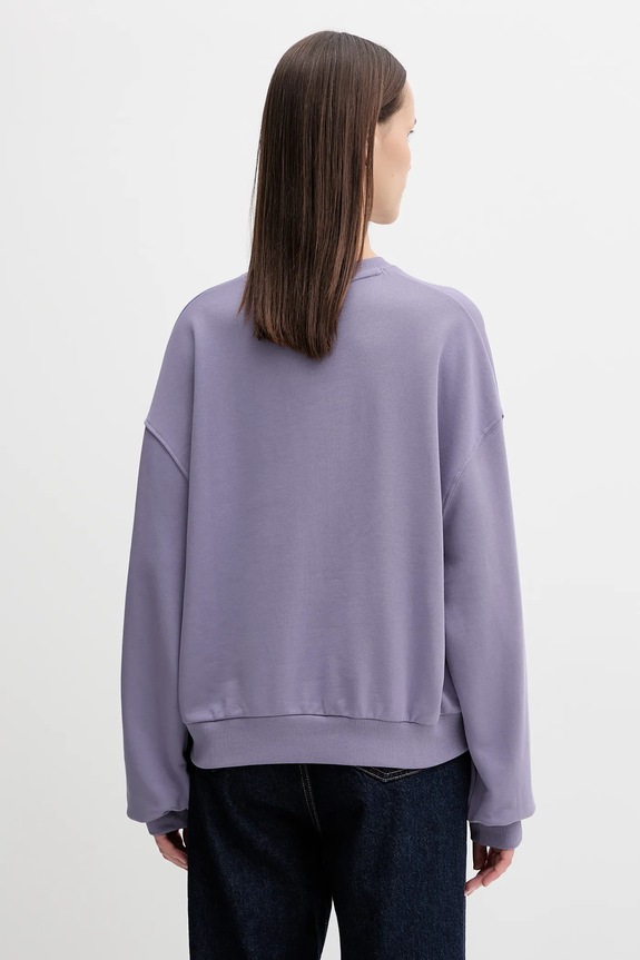 Ρούχα Βαμβακερή μπλούζα Tommy Hilfiger WW0WW48269 μωβ