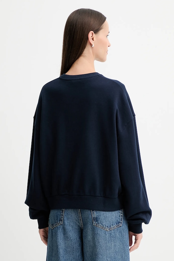 Ρούχα Βαμβακερή μπλούζα Tommy Hilfiger WW0WW48269 σκούρο μπλε