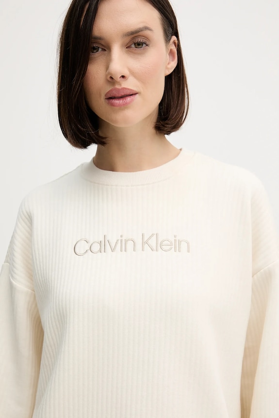 Mikina Calvin Klein Underwear béžová LV00QS7541