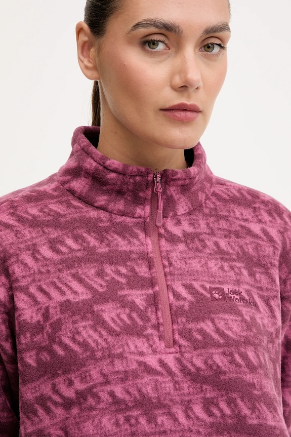 Outdoorová mikina Jack Wolfskin BIG SKY fialová A65449