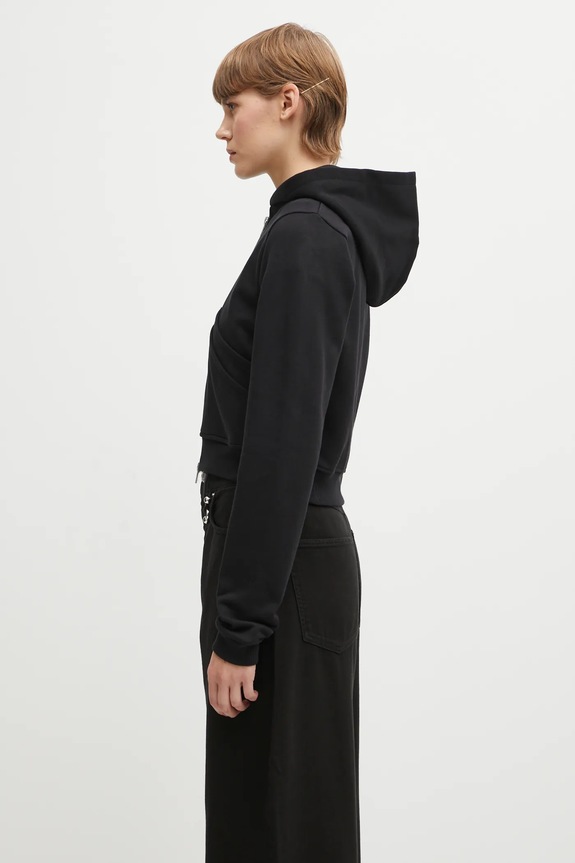 HELIOT EMIL bluza rozpinana z kapturem bawełniana damska AW25.W.13.085.BLK01 czarny AW25