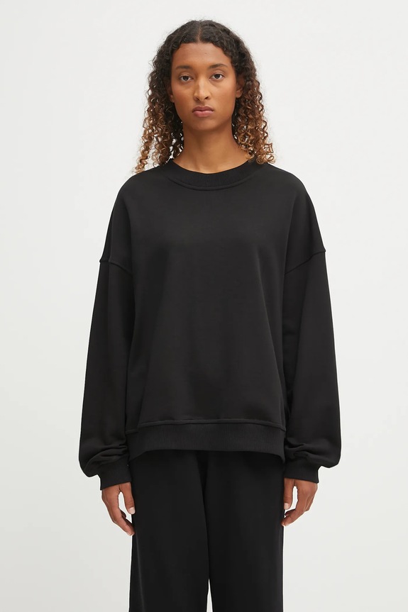 Одяг Бавовняна кофта Fiorucci Cash and Carry Print Relaxed Crewneck W02FPSCR188CJ01BK01 чорний