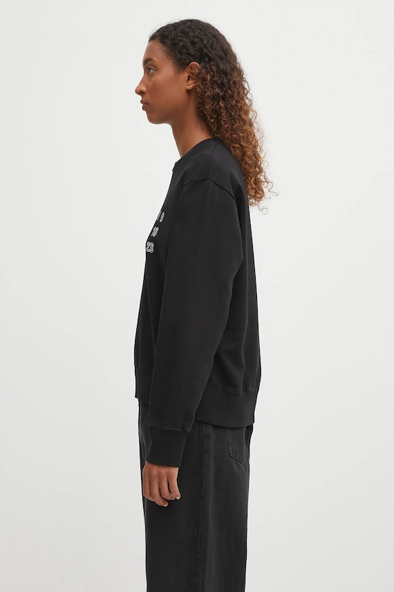 MM6 Maison Margiela felpa in cotone S52GU0248.M25025.900 nero AW25