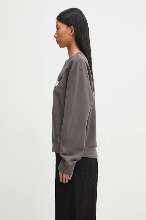 Pamučna dukserica MM6 Maison Margiela S62GU0143.M25024.810 siva AW25