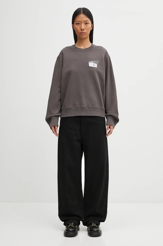 Pamučna dukserica MM6 Maison Margiela S62GU0143.M25024.810 siva
