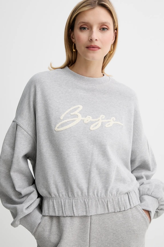 BOSS Orange hanorac de bumbac C_Easton gri 50547796