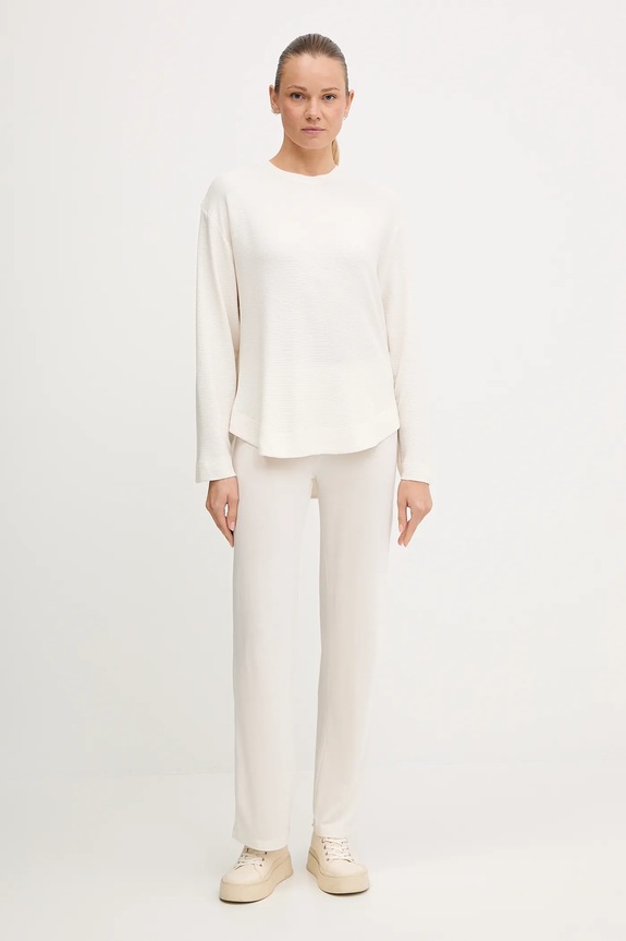 BOSS bluză lounge Ottoman_Sweatshirt 50535769 bej AW25