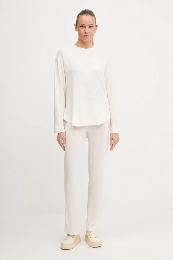 BOSS bluză lounge Ottoman_Sweatshirt 50535769 bej AW25