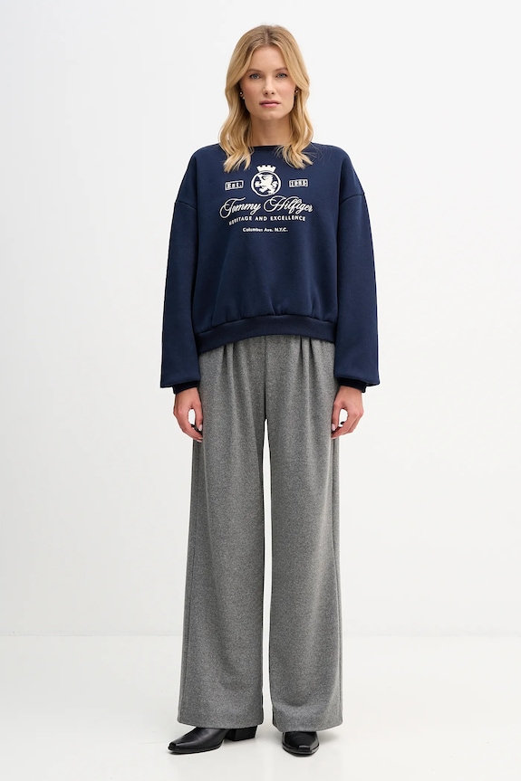 Pulover Tommy Hilfiger WW0WW46128 mornarsko modra AW25