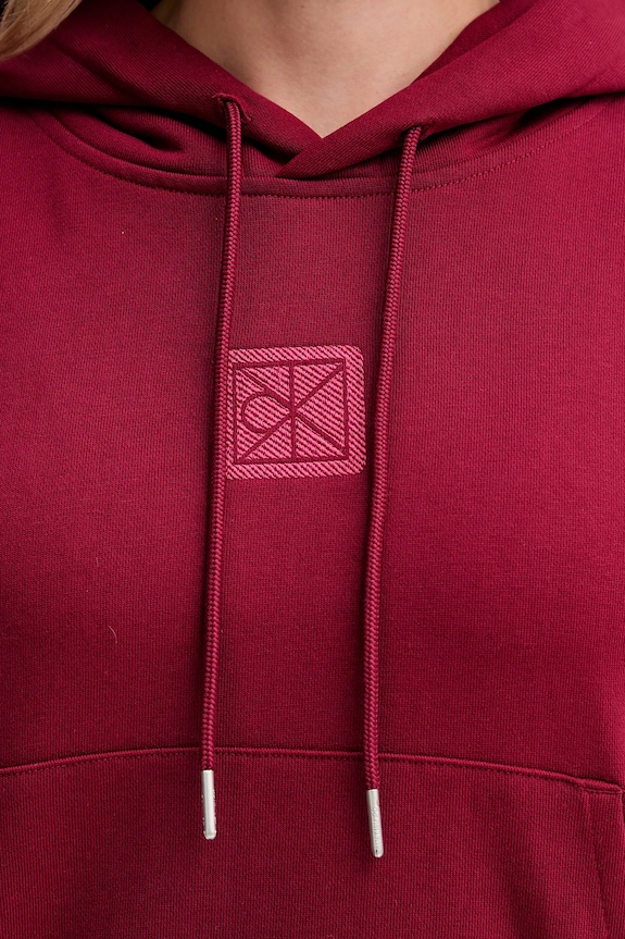 Μπλούζα Calvin Klein LV044D204G μπορντό