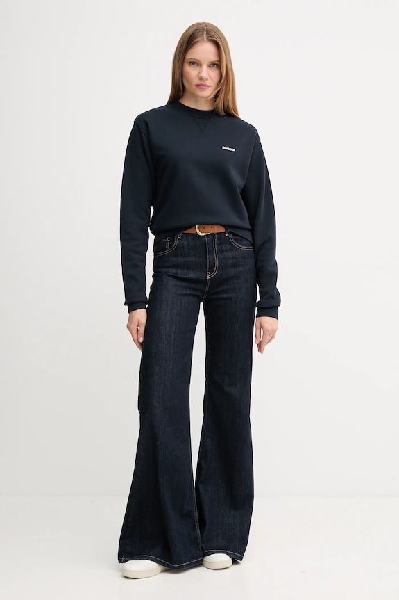 Βαμβακερή μπλούζα Barbour LOL0623 σκούρο μπλε AW25