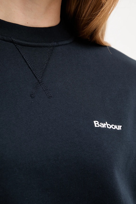 Βαμβακερή μπλούζα Barbour LOL0623 σκούρο μπλε