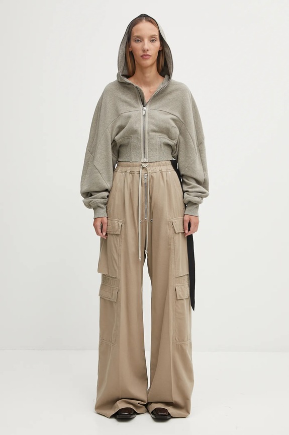 Rick Owens DRKSHDW sweatshirt Collage Gimp DS02E7233.FGM gray