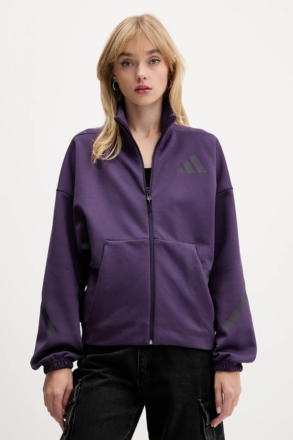 adidas bluza adidas x Z.N.E pozostałe fioletowy JW7780