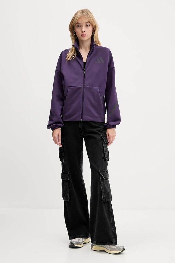 adidas bluza adidas x Z.N.E JW7780 fioletowy AW25