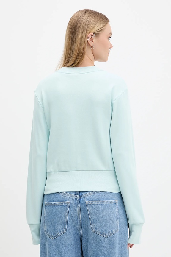 Odjeća Pamučna dukserica adidas All Szn French Terry JV9820 tirkizna