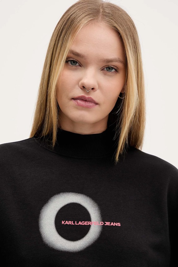 Mikina Karl Lagerfeld Jeans čierna A4W20002
