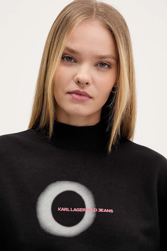 Mikina Karl Lagerfeld Jeans čierna A4W20002