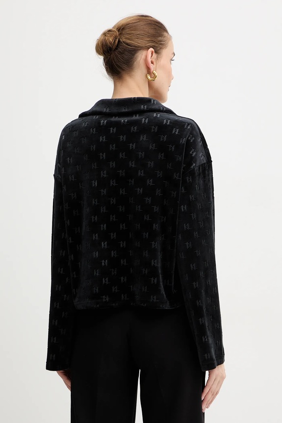 Odzież Karl Lagerfeld bluza A4W44007 czarny