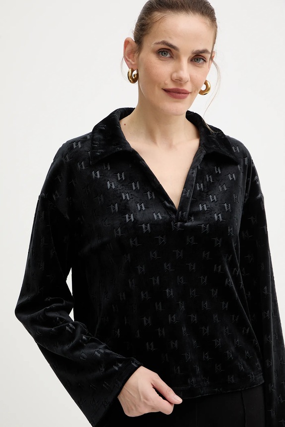 Karl Lagerfeld bluza czarny A4W44007