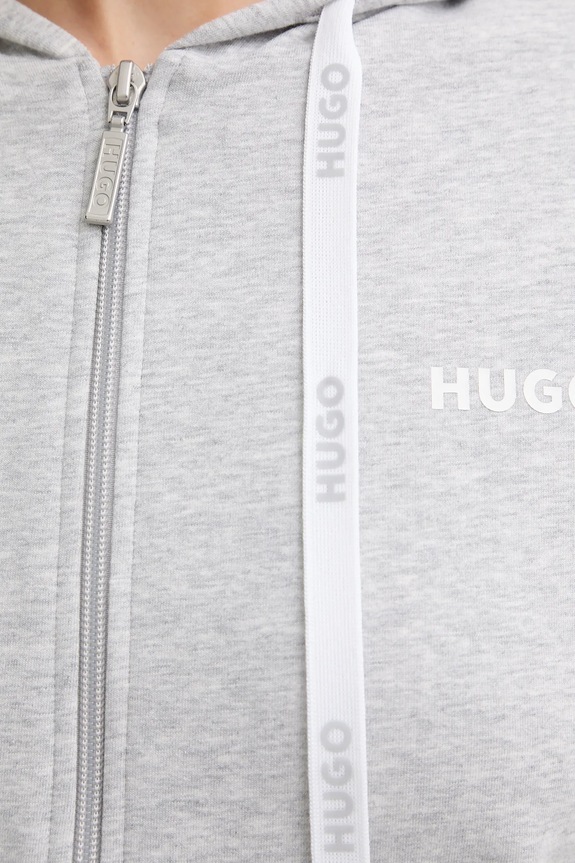 Mikina s kapucňou HUGO 50556350 sivá