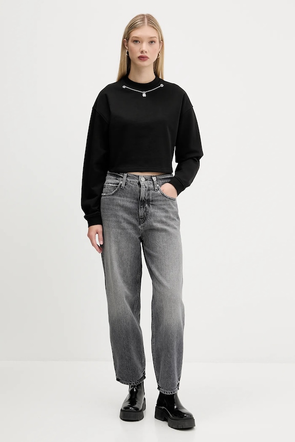 Mikina HUGO Dannecel 50550153 čierna AW25