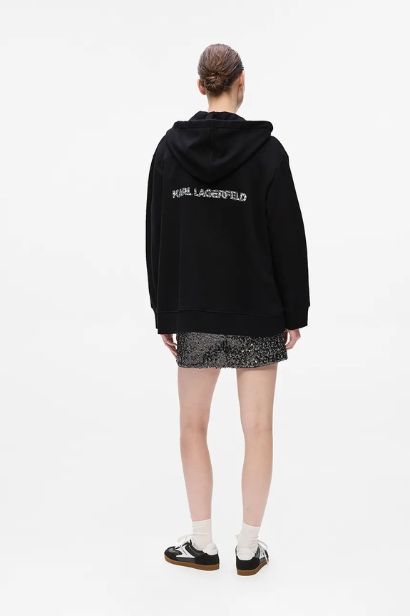 Mikina Karl Lagerfeld A4W20068 čierna AW25
