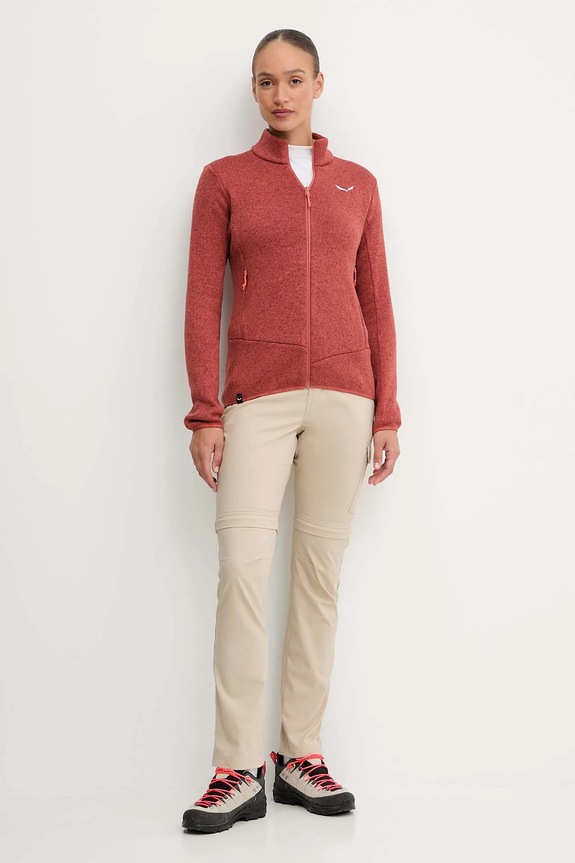 Αθλητική μπλούζα Salewa Puez Rocca 00.0000029127 πορτοκαλί AW25