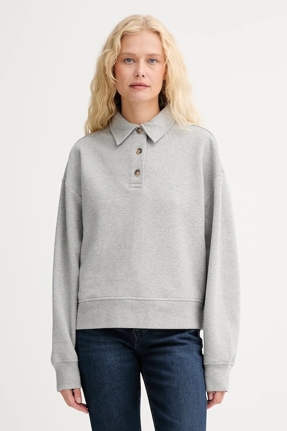Marc O'Polo bluza bawełniana bawełna szary 5000007097