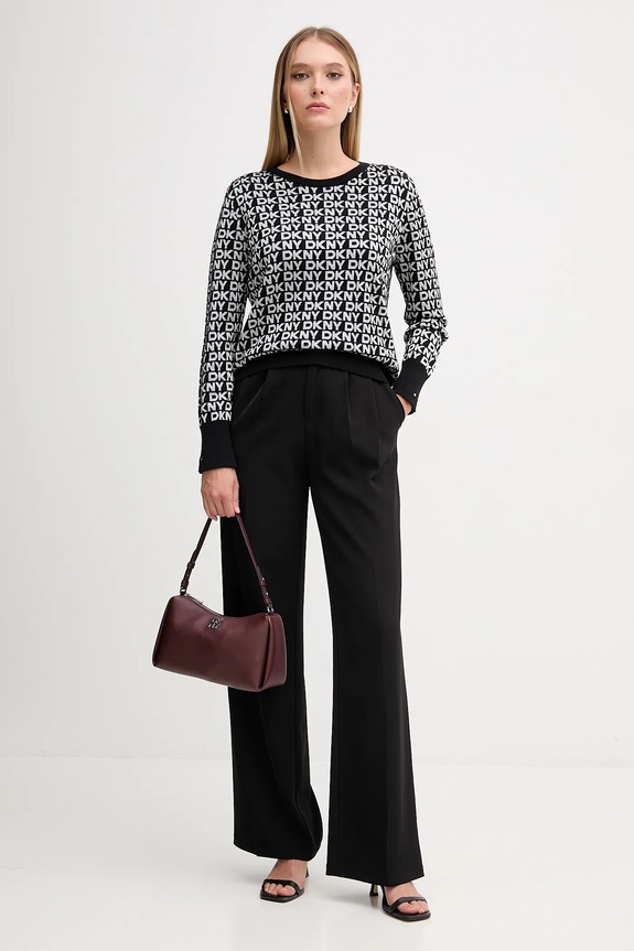 Dkny sweter DJ5R0877 czarny SS26
