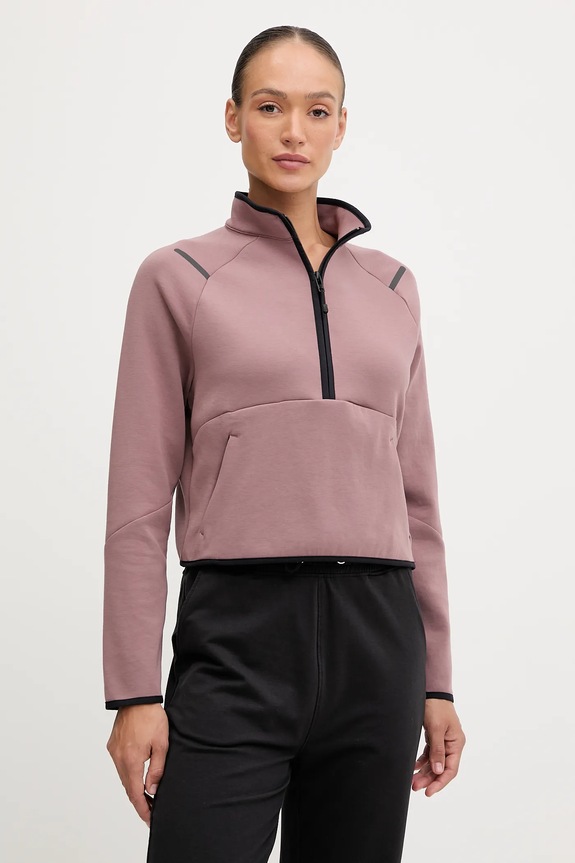 Μπλούζα Under Armour Unstoppable με ελαστάν καφέ 6003671