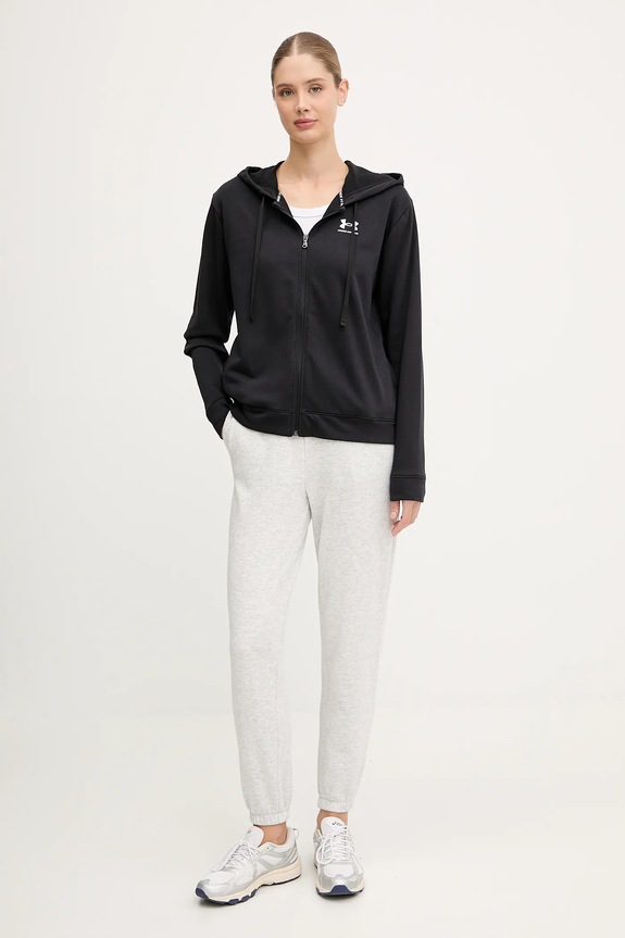Mikina Under Armour UA Rival 6005509 čierna AW25