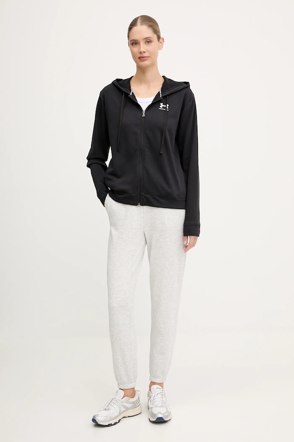 Mikina Under Armour UA Rival 6005509 čierna AW25