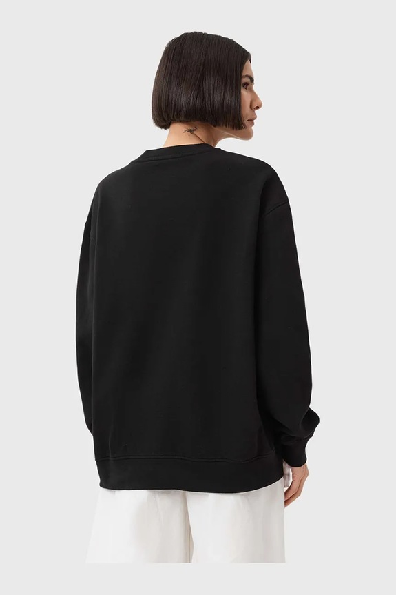 AllSaints pamut melegítőfelső ANIA W144JD fekete NC25