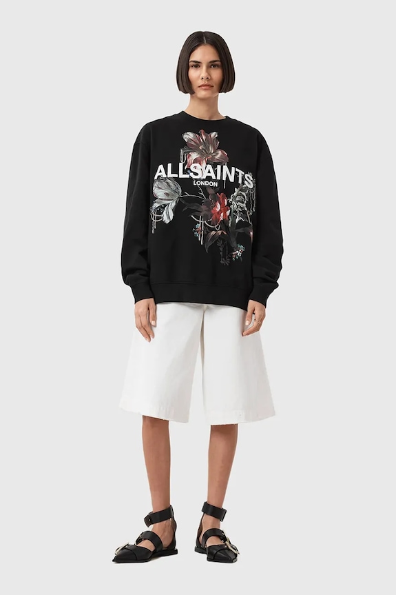 AllSaints pamut melegítőfelső ANIA W144JD