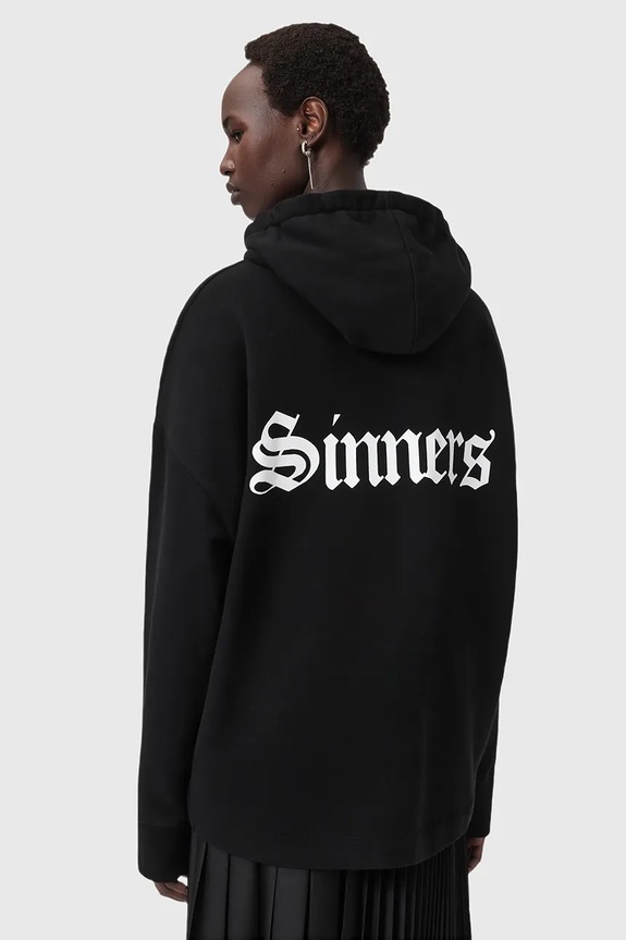 AllSaints bluza bawełniana SAINT czarny W140JD