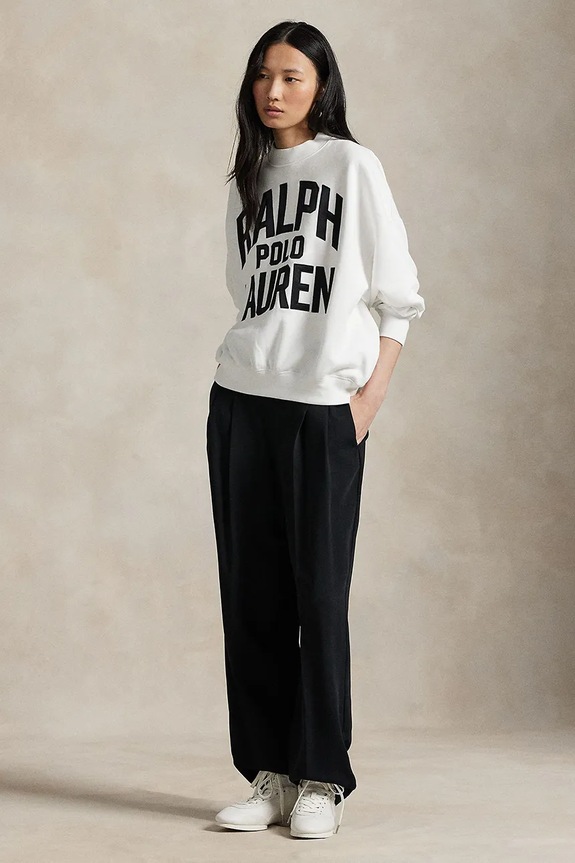 Odzież Polo Ralph Lauren bluza 211978147 biały