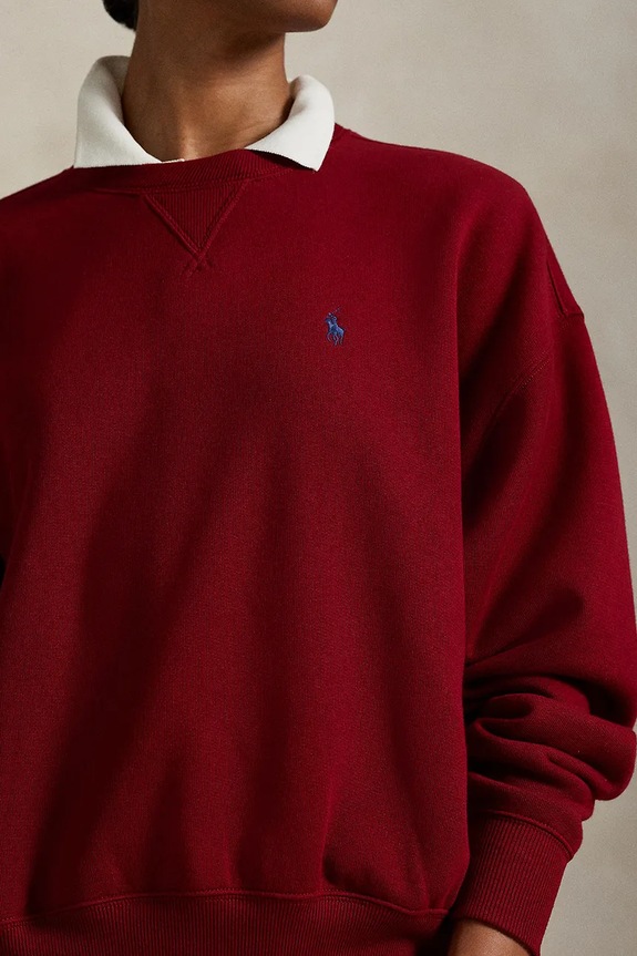 Polo Ralph Lauren bluză burgundia 211978306
