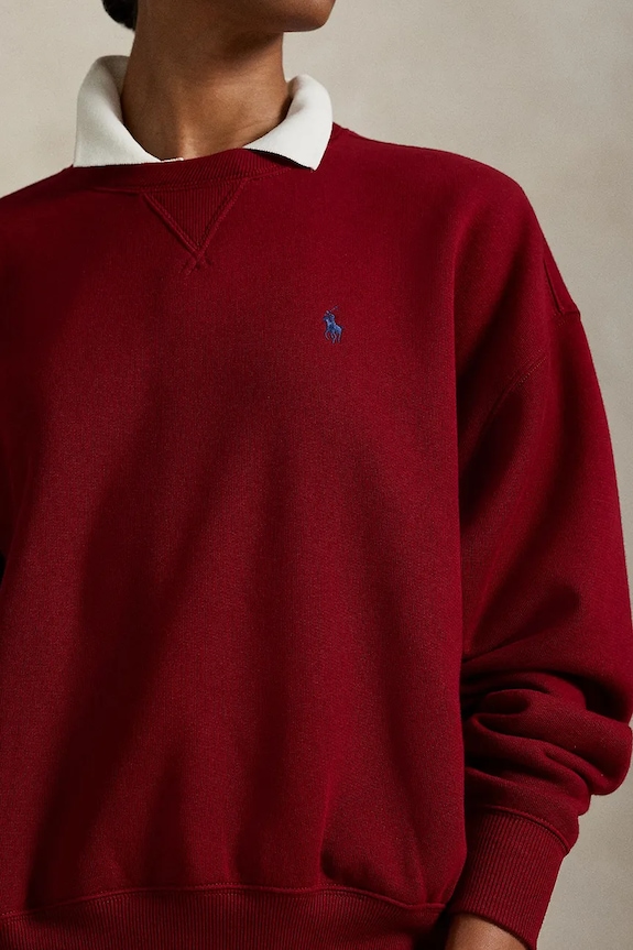 Polo Ralph Lauren bluză burgundia 211978306