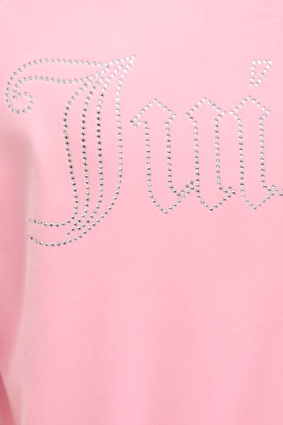 Juicy Couture bluza welurowa JCWAS225306 różowy