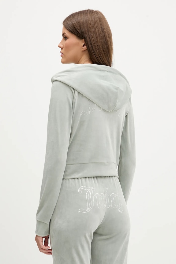 Odjeća Dukserica od velura Juicy Couture JCWAS225306 siva