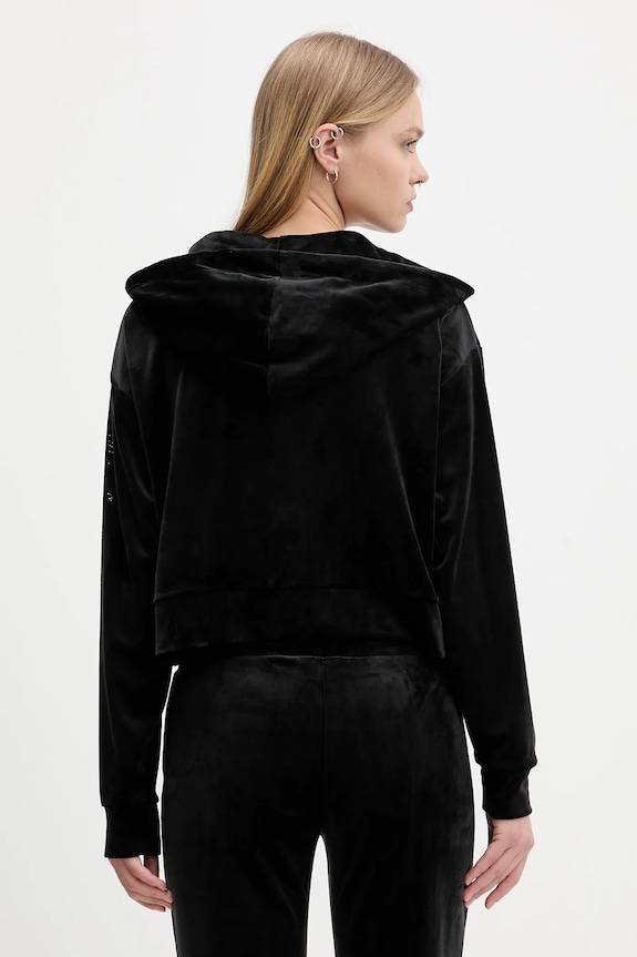 Ρούχα Βελούδινη μπλούζα Juicy Couture JCWAS225310 μαύρο