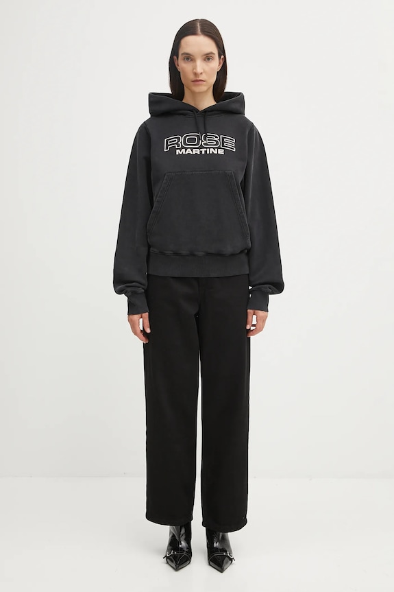 Бавовняна кофта Martine Rose Shrunken 625JS01002CW чорний
