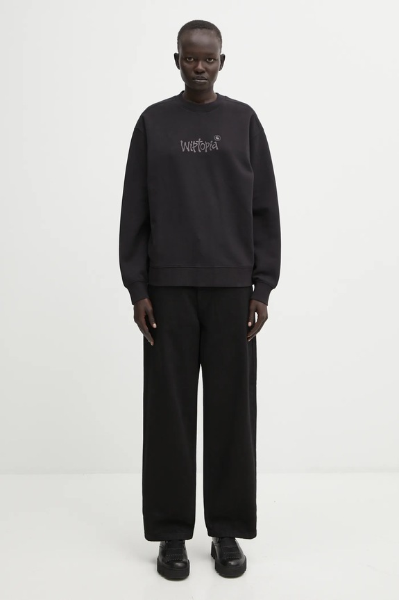 Carhartt WIP bluză W' Wiptopia Script Sweat I035515.3F4XX negru