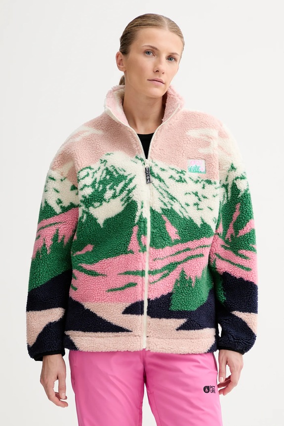 Picture hanorac fleece Nyss cu modele roz WSW0377