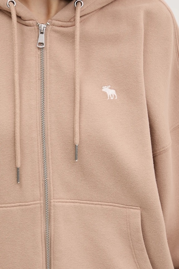 Μπλούζα Abercrombie & Fitch KI152.5417.420 μπεζ